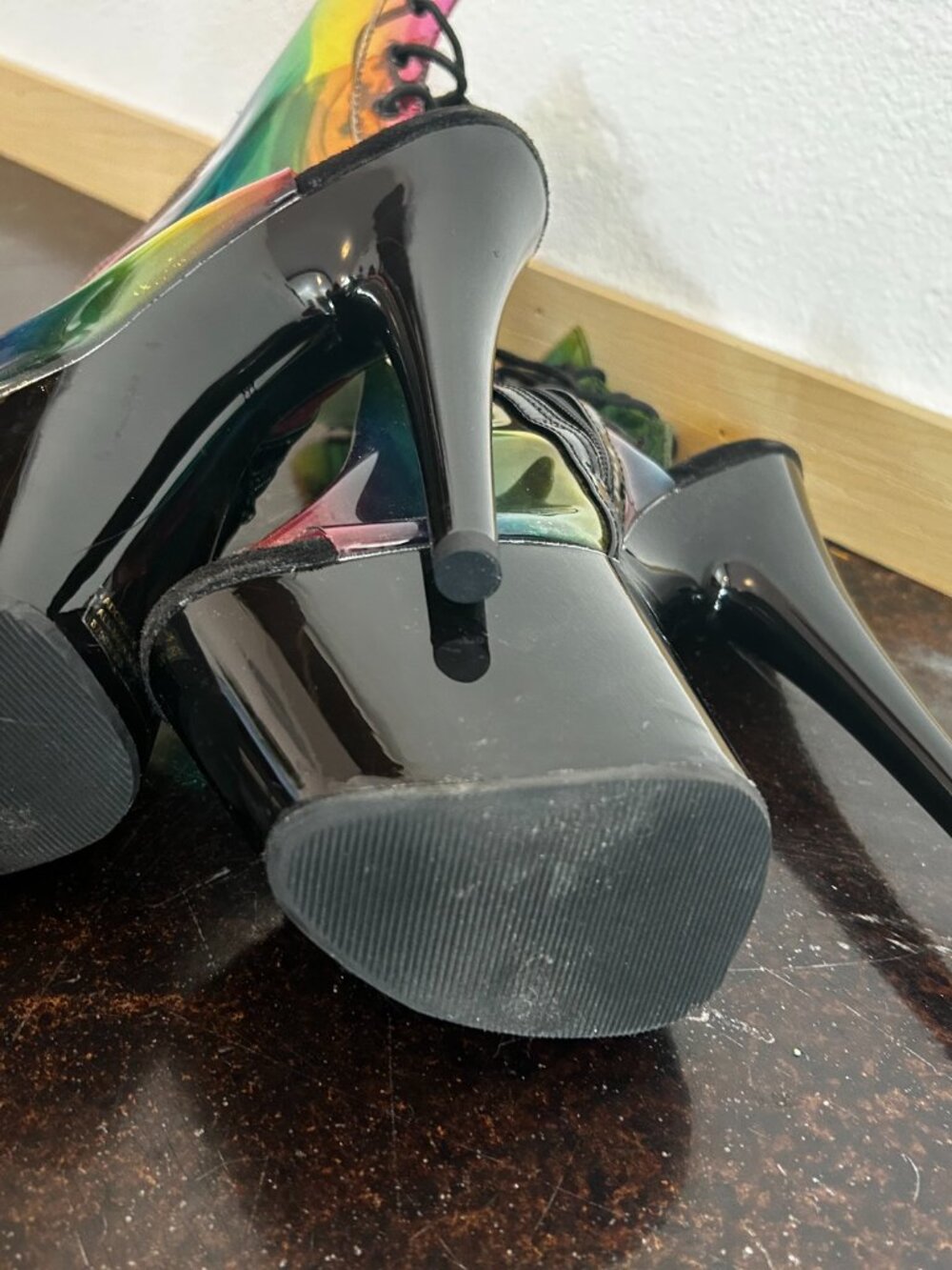Adore Rainbow Pleaser Boots - Picture 4 of 5